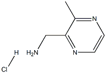 (3-Methylpyrazin-2-yl)methanamine hydrochloride Structure