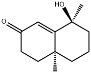 2(3H)-Naphthalenone, 4,4a,5,6,7,8-hexahydro-8-hydroxy-4a,8-dimethyl-, (4aS,8S)- Structure