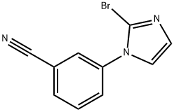 3-(2-bromo-1H-imidazol-1-yl)benzonitrile 구조식 이미지