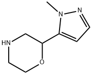 2-(1-methyl-1H-pyrazol-5-yl)morpholine 구조식 이미지