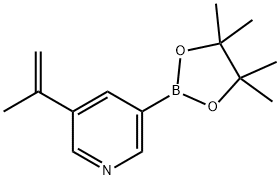 5-(PROP-1-EN-2-YL)PYRIDINE-3-BORONIC ACID PINACOL ESTER Structure