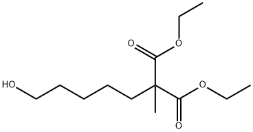 diethyl 2-(5-hydroxypentyl)-2-methylmalonate Structure