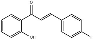 (E)-3-(4-fluorophenyl)-1-(2-hydroxyphenyl)prop-2-en-1-one Structure