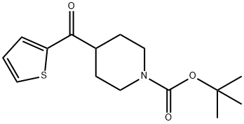 tert-butyl 4-(thiophene-2-carbonyl)piperidine-1-carboxylate Structure