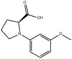 (3-Methoxyphenyl)proline Structure