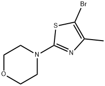 5-Bromo-4-methyl-2-(morpholino)thiazole Structure