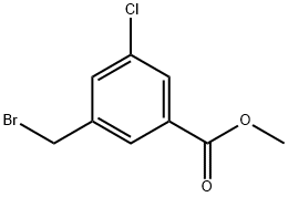 methyl 3-(bromomethyl)-5-chlorobenzoate 구조식 이미지