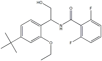 Benzamide,N-(1-(4-(1,1-dimethylethyl)-2-ethoxyphenyl)-2-hydroxyethyl)-2,6-difluoro- Structure