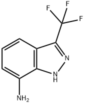 3-(trifluoromethyl)-1H-indazol-7-amine 구조식 이미지