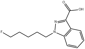 1-(5-fluoropentyl)-1H-indazole-3-carboxylic acid Structure
