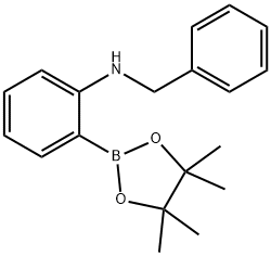 N-benzyl-2-(4,4,5,5-tetramethyl-1,3,2-dioxaborolan-2-yl)aniline Structure