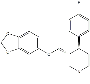 (3R,4S)-3-((benzo[d][1,3]dioxol-5-yloxy)methyl)-4-(4-fluorophenyl)-1-methylpiperidine Structure