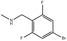 [(4-BROMO-2,6-DIFLUOROPHENYL)METHYL](METHYL)AMINE Structure