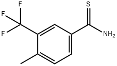4-methyl-3-(trifluoromethyl)benzene-1-carbothioamide Structure