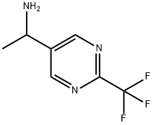 1-(2-(trifluoromethyl)pyrimidin-5-yl)ethan-1-amine Structure