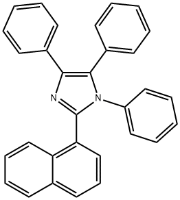 2-(naphthalen-1-yl)-1,4,5-triphenyl-1H-imidazole 구조식 이미지