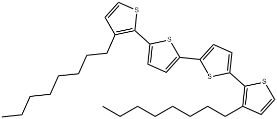 3,3'''-dioctyl-2,2':5',5'':2'',2'''-quaterthiophene Structure