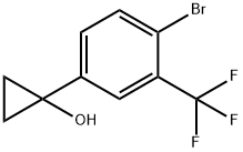 1-[4-bromo-3-(trifluoromethyl)phenyl]cyclopropan-1-ol Structure