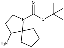 tert-butyl 4-amino-1-azaspiro[4.4]nonane-1-carboxylate Structure