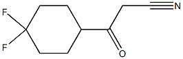 3-(4,4-difluorocyclohexyl)-3-oxopropanenitrile 구조식 이미지