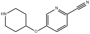 5-(piperidin-4-yloxy)pyridine-2-carbonitrile Structure