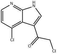 2-chloro-1-{4-chloro-1H-pyrrolo[2,3-b]pyridin-3-yl}ethan-1-one 구조식 이미지