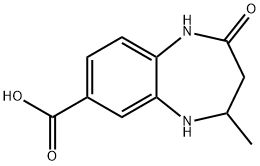 4-methyl-2-oxo-2,3,4,5-tetrahydro-1H-1,5-benzodiazepine-7-carboxylic acid Structure