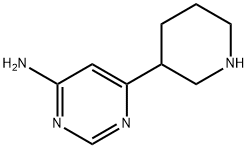 4-Amino-6-(piperidin-3-yl)pyrimidine Structure