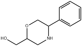 (5-phenylmorpholin-2-yl)methanol 구조식 이미지
