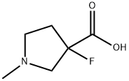 3-fluoro-1-methylpyrrolidine-3-carboxylic acid Structure