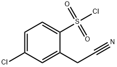 4-chloro-2-(cyanomethyl)benzene-1-sulfonyl chloride Structure