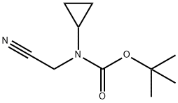 tert-butyl N-(cyanomethyl)-N-cyclopropylcarbamate Structure