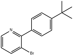 3-Bromo-2-(4-tert-butylphenyl)pyridine 구조식 이미지