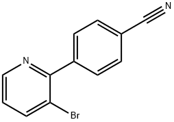 3-Bromo-2-(4-cyanophenyl)pyridine 구조식 이미지