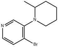 4-BROMO-3-(2-METHYLPIPERIDIN-1-YL)PYRIDINE Structure