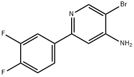 4-Amino-3-bromo-6-(3,4-difluorophenyl)pyridine Structure