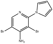 4-Amino-3,5-dibromo-2-(1H-pyrrol-1-yl)pyridine Structure