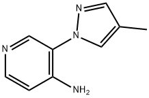 4-AMINO-3-(4-METHYL-1H-PYRAZOL-1-YL)PYRIDINE Structure
