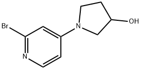 2-Bromo-4-(3-hydroxypyrrolidino)pyridine Structure