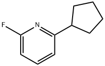 2-Fluoro-6-(cyclopentyl)pyridine Structure