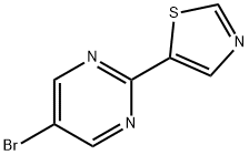 5-Bromo-2-(thiazol-5-yl)pyrimidine Structure