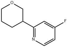 4-Fluoro-2-(oxan-3-yl)pyridine 구조식 이미지