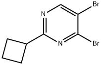 4,5-Dibromo-2-(cyclobutyl)pyrimidine Structure