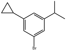 3-(iso-Propyl)-5-cyclopropylbromobenzene Structure