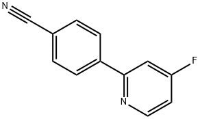 4-Fluoro-2-(4-cyanophenyl)pyridine Structure