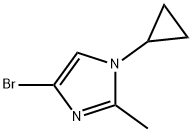 4-Bromo-2-methyl-1-(cyclopropyl)-1H-imidazole Structure