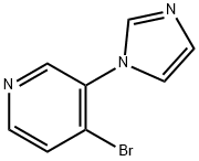 4-BROMO-3-(IMIDAZOL-1-YL)PYRIDINE Structure