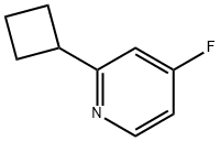 4-Fluoro-2-(cyclobutyl)pyridine 구조식 이미지