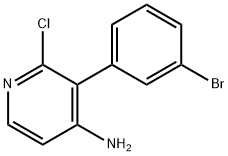 2-CHLORO-4-AMINO-3-(3-BROMOPHENYL)PYRIDINE Structure