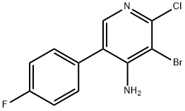 4-Amino-2-chloro-3-bromo-5-(4-fluorophenyl)pyridine 구조식 이미지